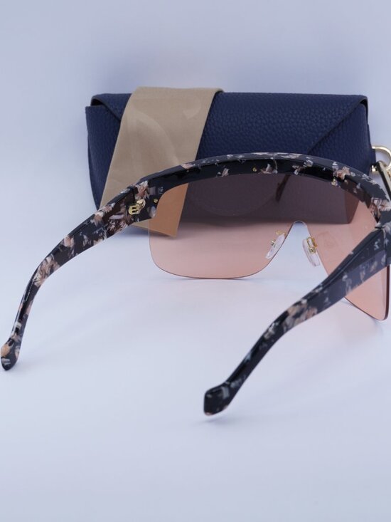 Loewe LW40034U 55S Shield Sunglasses – Colored Havana \\ Bordeaux main image 7